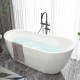 Acrylic bathtub, adult bathroom bathtub, popular freestanding integrated European style large bathtub