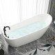 Acrylic bathtub, adult bathroom bathtub, popular freestanding integrated European style large bathtub
