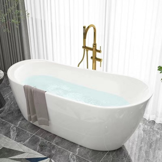 Acrylic bathtub, adult bathroom bathtub, popular freestanding integrated European style large bathtub