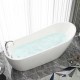 Acrylic bathtub, adult bathroom bathtub, popular freestanding integrated European style large bathtub