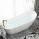 Acrylic bathtub, adult bathroom bathtub, popular freestanding integrated European style large bathtub