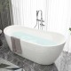 Acrylic bathtub, adult bathroom bathtub, popular freestanding integrated European style large bathtub
