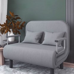 Dual purpose sofa bed folding chair, multifunctional double fabric living room, study, office chair