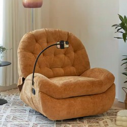 Electric single chair, modern living room bedroom chair, rocking chair suitable for reclining, multifunctional recliner