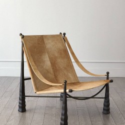 Exquisite Scandinavian leather chair for the exhibition hall , the epitome of style, elegance and comfort	