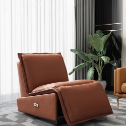 Electric chair, multifunctional leather chair for modern minimalist living room, convenient phone use with USB system