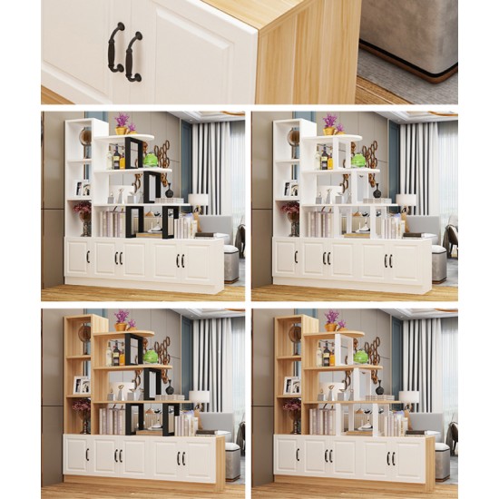 Multi-functional solid wood partition cabinet with large capacity separation cabinet hallway living room