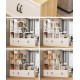Multi-functional solid wood partition cabinet with large capacity separation cabinet hallway living room