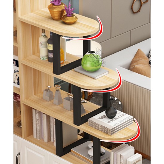 Multi-functional solid wood partition cabinet with large capacity separation cabinet hallway living room