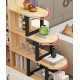 Multi-functional solid wood partition cabinet with large capacity separation cabinet hallway living room