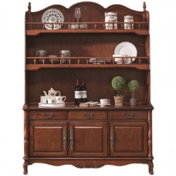 American solid wood painted cabinet, suitable for living room, multifunctional wine cabinet