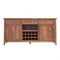 Pure solid wood cabinet, American retro small wine cabinet, double door wine rack cabinet