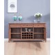 Pure solid wood cabinet, American retro small wine cabinet, double door wine rack cabinet