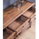 Pure solid wood cabinet, American retro small wine cabinet, double door wine rack cabinet