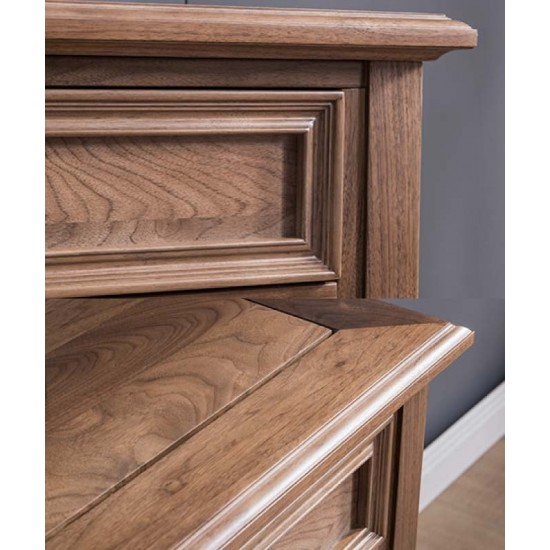 Pure solid wood cabinet, American retro small wine cabinet, double door wine rack cabinet