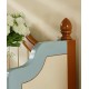 Mediterranean style wine cabinet, three doors, large capacity cabinet, wall integrated storage cabinet
