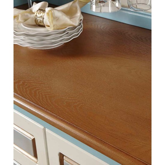 Mediterranean style wine cabinet, three doors, large capacity cabinet, wall integrated storage cabinet