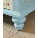 Mediterranean style wine cabinet, three doors, large capacity cabinet, wall integrated storage cabinet