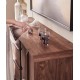 Solid wood cabinet, wine cabinet with glass door, multipurpose storage cabinet for living room