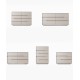 Luxurious Cream Style Solid Wood Wardrobe minimalist cabinet with five or six drawers