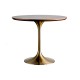 A beautiful dining table in a round cafe table made of light luxury, sturdy material that enhances your dining experience