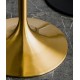 A beautiful dining table in a round cafe table made of light luxury, sturdy material that enhances your dining experience