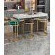 Bar stool, modern and light luxury high stool, iron back bar stool