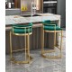 Bar stool, modern and light luxury high stool, iron back bar stool