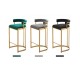 Bar stool, modern and light luxury high stool, iron back bar stool