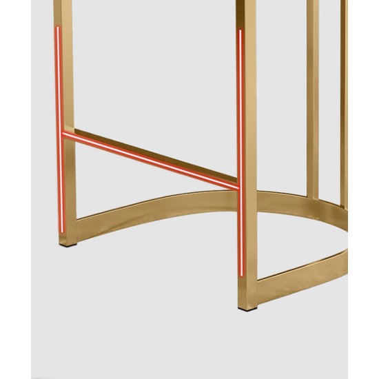 Bar stool, modern and light luxury high stool, iron back bar stool