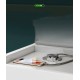 Сombined multi-functional square small tea table and chair mobile movable tea cart with automatic boiling system USB charger