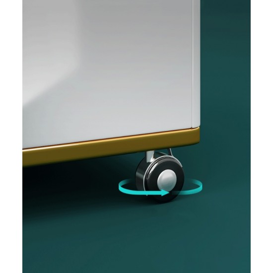 Сombined multi-functional square small tea table and chair mobile movable tea cart with automatic boiling system USB charger