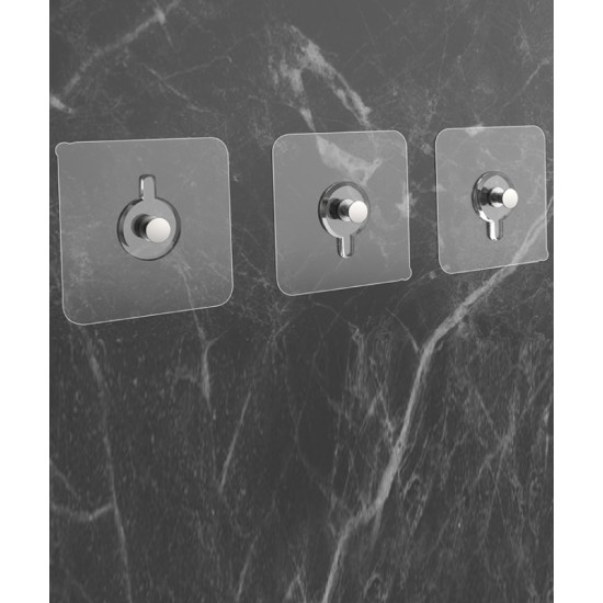 A holder for fixing a clock or mural on the wall, convenient use without damaging the wall