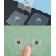 A holder for fixing a clock or mural on the wall, convenient use without damaging the wall