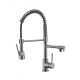 German kitchen faucet, hot and cold water sink, kitchen sink faucet, full copper swivel telescopic faucet