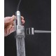 German kitchen faucet, hot and cold water sink, kitchen sink faucet, full copper swivel telescopic faucet
