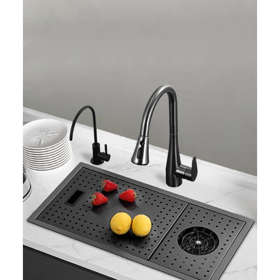 Concealed stainless steel sink Multifunctional household sink for washing dishes