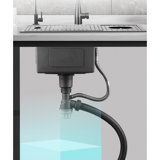 Concealed stainless steel sink Multifunctional household sink for washing dishes