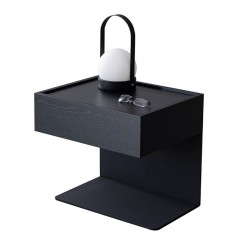 Italian minimalist bedside table, a table with drawers where you can conveniently put your things while sleeping
