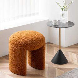 Functionality and style with the chic and practical round makeup stool