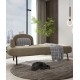 American simple modern chaise longue birch material sofa small apartment fabric chaise longue