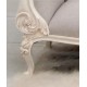 Luxurious French-style chaise longue Comfortable upholstered artistic chaise longue sofa with elegant solid wood back