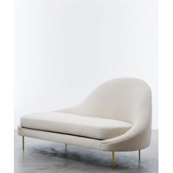 American Style Modern Luxury Velvet Chaise Lounge Sofa Soft handmade sofa solid wood larch