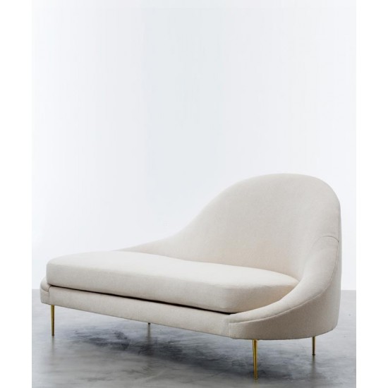 American Style Modern Luxury Velvet Chaise Lounge Sofa Soft handmade sofa solid wood larch