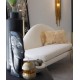 American Style Modern Luxury Velvet Chaise Lounge Sofa Soft handmade sofa solid wood larch