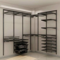 Metal minimalist cloakroom custom wall-mounted modern wardrobe steel frame wardrobe environmental protection shelf rack wardrobe