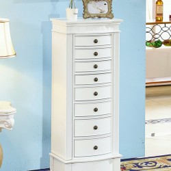 Large capacity retro jewelry cabinet multifunctional accessory cabinet