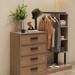 Multifunctional clothes hanger with storage space comfortable walk-in closet Hanger with a tiered drawer for things