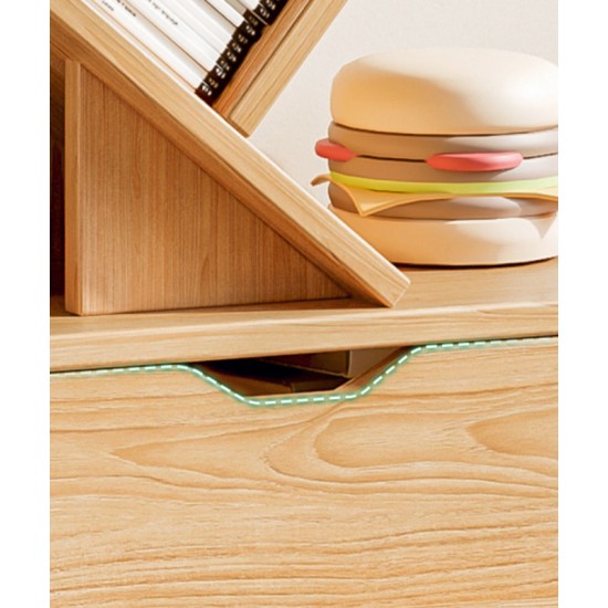 A simple multi-shelf floor-to-ceiling bookcase, reative narrow bookcase, multi-layer bedside reading rack bay window