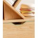 A simple multi-shelf floor-to-ceiling bookcase, reative narrow bookcase, multi-layer bedside reading rack bay window